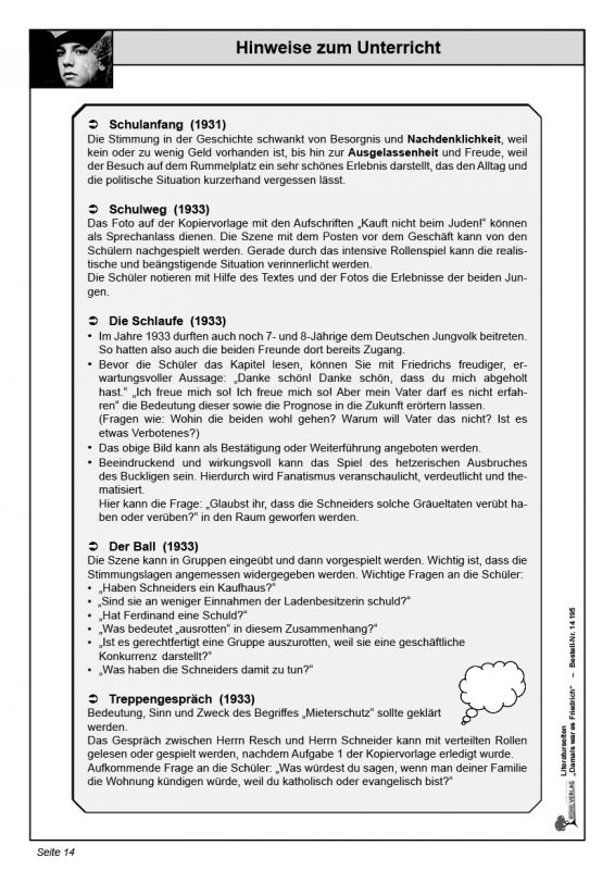 Kapitelzusammenfassung Damals War Es Friedrich Damals war es Friedrich - Literaturseiten