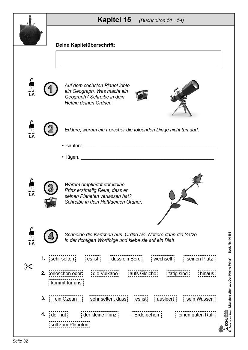 Der Kleine Prinz - Literaturseiten