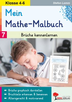 Mein Mathe-Malbuch / Band 7: Brüche kennenlernen-P12667