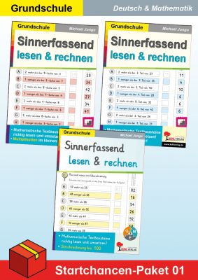 Startchancen-Paket 01 (Deutsch & Mathe GS): Sinnerfassend lesen und rechnen-P95001
