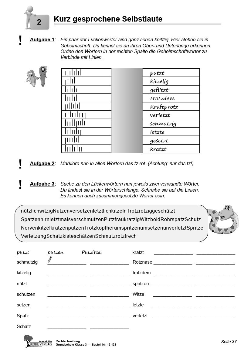 Rechtschreibung für die Grundschule / Klasse 3