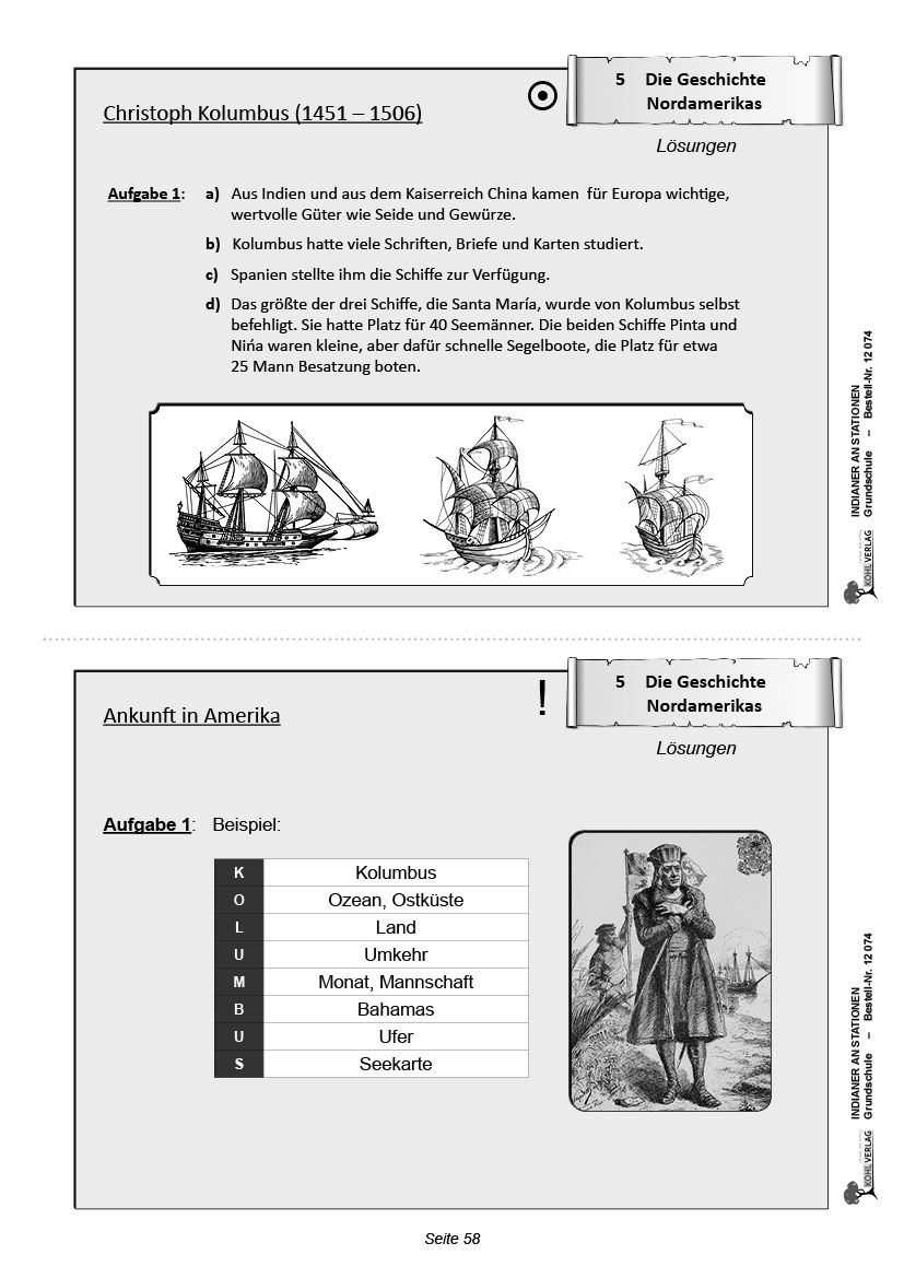 Indianer an Stationen - Selbstständiges Lernen in der Grundschule