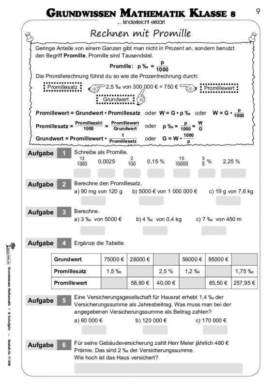Grundwissen Mathematik / Klasse 8