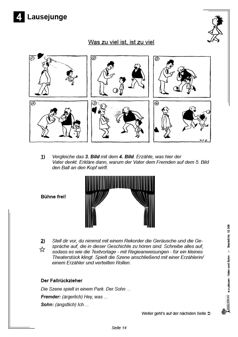 Vater Und Sohn Bildergeschichten Mit Text e.o.plauen - Vater und Sohn - Text- und Gestaltungsideen zu den besten