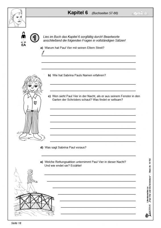 Paul Vier Und Die Schröders Arbeitsblätter Lösungen Kapitel 5