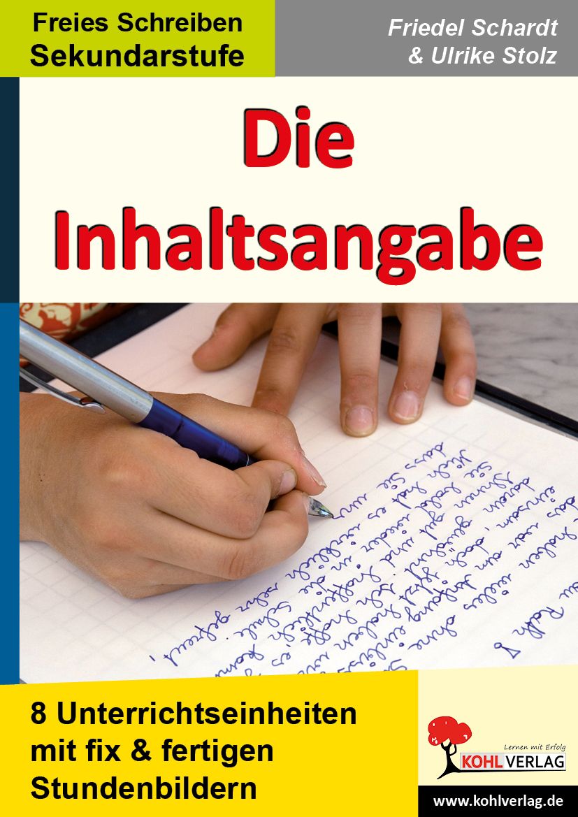 In Welcher Zeit Schreibt Man Eine Inhaltsangabe Inhaltsangabe richtig schreiben lernen | Arbeitsblätter zum Herunterladen