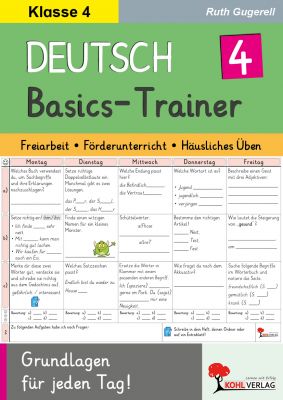 Deutsch-Basics-Trainer / Klasse 4-P13276